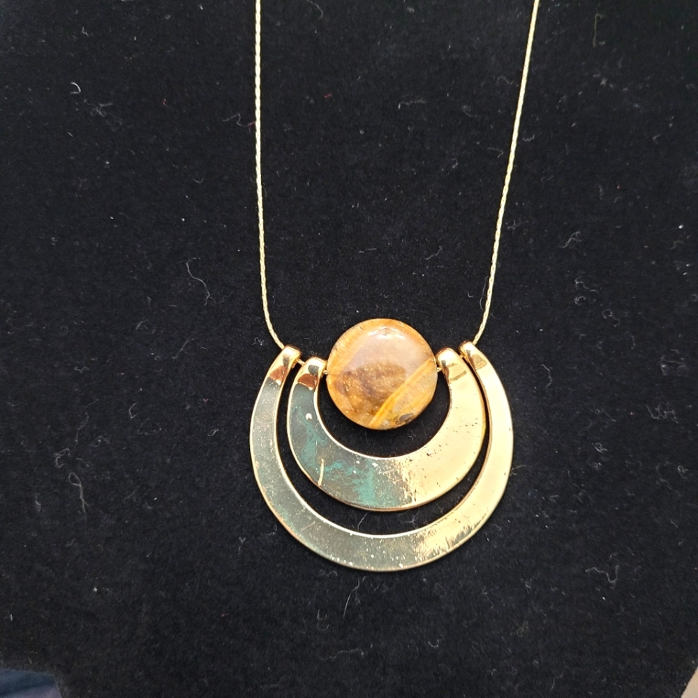3 piece jewelry set gold eye of the tiger